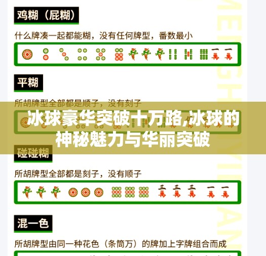冰球豪华突破十万路,冰球的神秘魅力与华丽突破