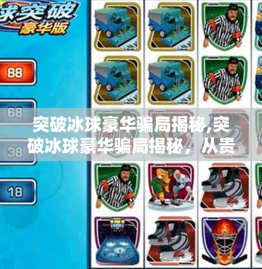 突破冰球豪华骗局揭秘,突破冰球豪华骗局揭秘，从贵族运动到金钱游戏的真相