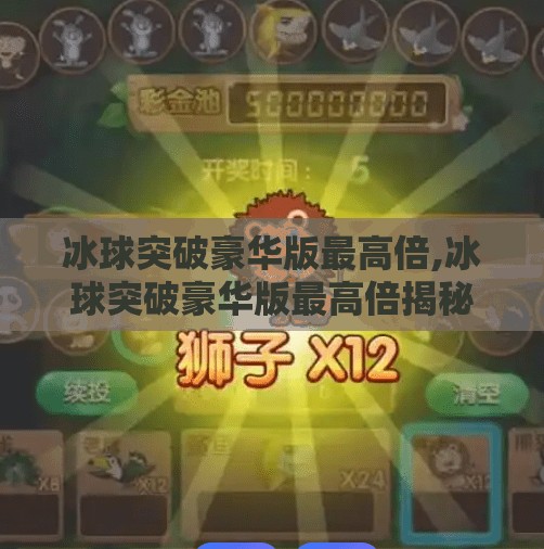 冰球突破豪华版最高倍,冰球突破豪华版最高倍揭秘，是财富捷径还是陷阱？