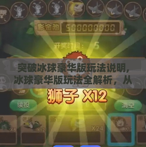 突破冰球豪华版玩法说明,冰球豪华版玩法全解析，从入门到高手，带你玩转冰雪竞技新体验！