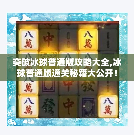突破冰球普通版攻略大全,冰球普通版通关秘籍大公开！新手也能秒变高手的五大制胜技巧！
